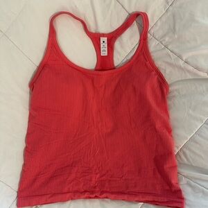 Yogalicious Coral Ribbed Tank Top